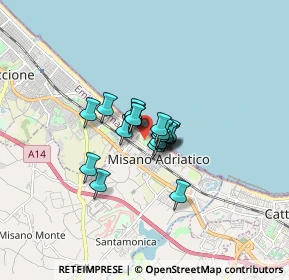 Mappa Via Emilia, 47843 Misano Adriatico RN, Italia (0.8495)