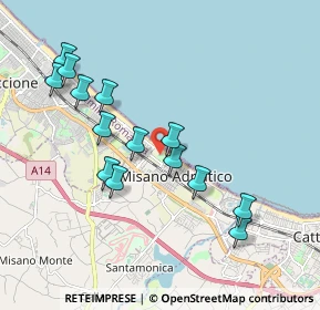 Mappa Via Emilia, 47843 Misano Adriatico RN, Italia (1.91714)