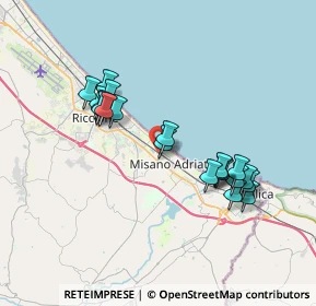 Mappa Via Gian Lorenzo Bernini, 47843 Misano Adriatico RN, Italia (3.462)