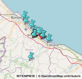 Mappa Via Gian Lorenzo Bernini, 47843 Misano Adriatico RN, Italia (4.27154)