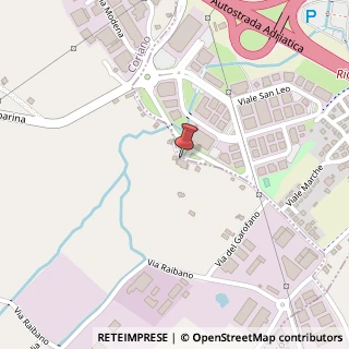Mappa Via Raibano, 57, 47838 Coriano, Rimini (Emilia Romagna)