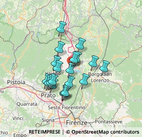 Mappa Via delle Prata, 50031 Barberino di Mugello FI, Italia (10.699)