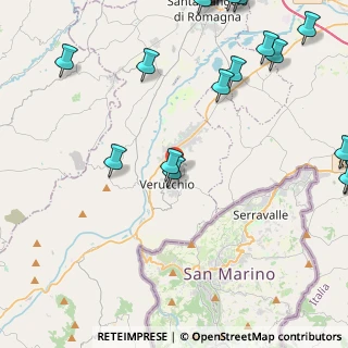 Mappa , 47826 Verucchio RN, Italia (6.7435)
