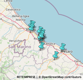 Mappa Via Lucania, 47838 Riccione RN, Italia (7.66083)