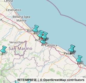 Mappa Via Lucania, 47838 Riccione RN, Italia (25.7175)