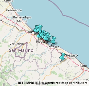 Mappa Via Lucania, 47838 Riccione RN, Italia (5.63727)