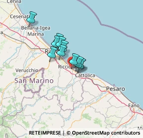 Mappa Via Lucania, 47838 Riccione RN, Italia (8.39182)