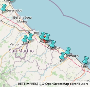 Mappa Via Lucania, 47838 Riccione RN, Italia (21.03545)