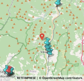 Mappa Via di Migliana, 59025 Cantagallo PO, Italia (7.05067)