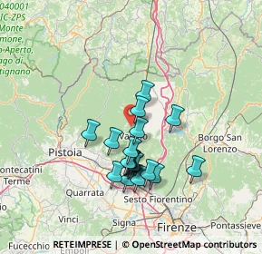 Mappa Via di Migliana, 59025 Cantagallo PO, Italia (11.81421)