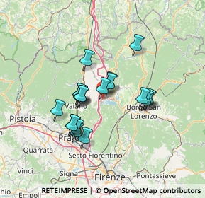 Mappa Via della Prata, 50031 Barberino di Mugello FI, Italia (11.12)