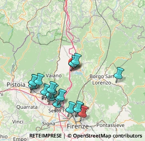 Mappa Via della Prata, 50031 Barberino di Mugello FI, Italia (16.2225)