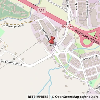 Mappa Via Modena, 5, 47853 Coriano, Rimini (Emilia Romagna)