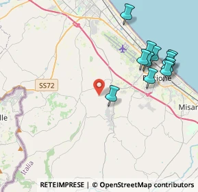 Mappa Via Tavernelle, 47924 Rimini RN, Italia (4.58455)