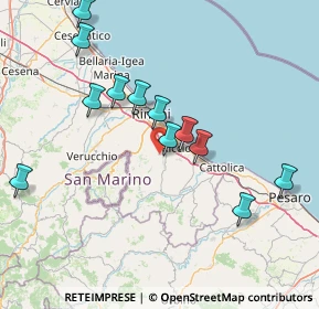 Mappa Via Tavernelle, 47924 Rimini RN, Italia (15.65333)