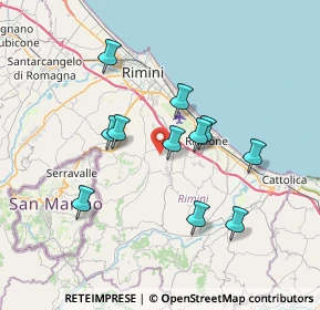 Mappa Via Tavernelle, 47924 Rimini RN, Italia (6.47364)