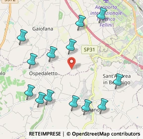 Mappa Via Tavernelle, 47924 Rimini RN, Italia (2.43)