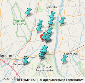 Mappa Arzene, 33098 Arzene PN, Italia (5.77722)