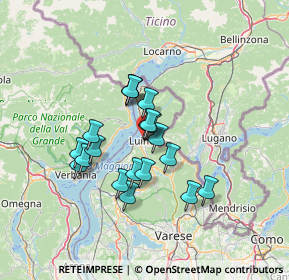 Mappa Via Carlo Goldoni, 21016 Luino VA, Italia (10.1815)