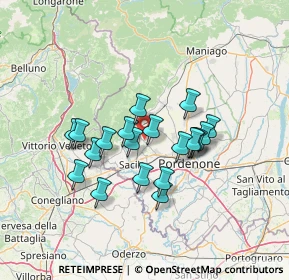 Mappa Via Giuseppe Garibaldi, 33074 Fontanafredda PN, Italia (11.0395)