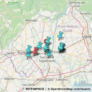Mappa Via Santa Croce, 33090 Arzene PN, Italia (9.955)
