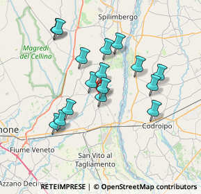 Mappa Via Crosera, 33098 Valvasone PN, Italia (6.31438)