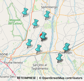 Mappa Via Crosera, 33098 Valvasone PN, Italia (6.80727)