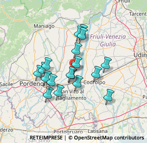 Mappa Via Crosera, 33098 Valvasone PN, Italia (11.365)