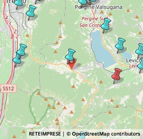 Mappa 38049 Altopiano della Vigolana TN, Italia (6.7925)