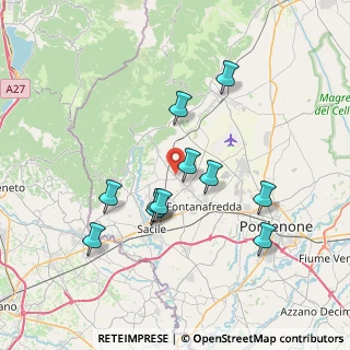 Mappa Via Duca D'Aosta, 33074 Fontanafredda PN, Italia (6.73818)