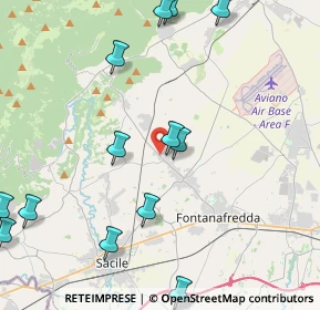 Mappa Via Duca D'Aosta, 33074 Fontanafredda PN, Italia (5.77933)