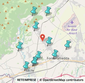 Mappa Via Duca D'Aosta, 33074 Fontanafredda PN, Italia (4.11909)