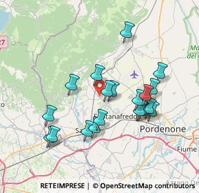 Mappa Via Duca D'Aosta, 33074 Fontanafredda PN, Italia (6.82368)