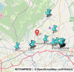 Mappa Via Duca D'Aosta, 33074 Fontanafredda PN, Italia (9.0325)