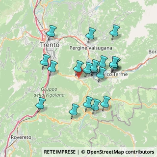 Mappa Località Saletti, 38049 Vigolo Vattaro TN, Italia (6.73053)