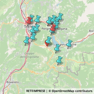 Mappa Località Saletti, 38049 Vigolo Vattaro TN, Italia (7.01211)