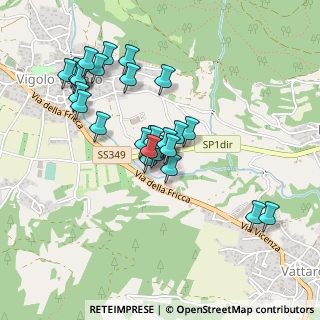 Mappa Località Saletti, 38049 Vigolo Vattaro TN, Italia (0.42143)