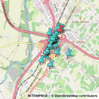 Mappa Via Pietro Nenni, 66020 Zona Industriale Val Pescara CH, Italia (0.22414)