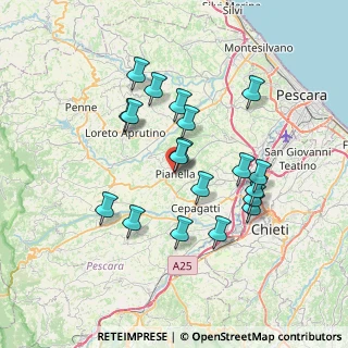 Mappa Via Gesualdo de Felici, 65019 Pianella PE, Italia (6.85947)