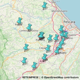 Mappa Via Gesualdo de Felici, 65019 Pianella PE, Italia (8.305)