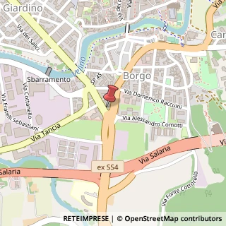 Mappa Via Sacchetti Sassetti, 46, 02100 Rieti, Rieti (Lazio)