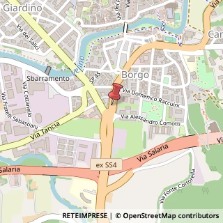 Mappa Via Salaria Per Roma, 7, 02100 Rieti, Rieti (Lazio)