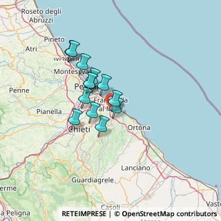 Mappa SP23, 66023 Francavilla al Mare CH, Italia (10.48538)