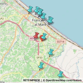 Mappa Contrada Cerreto, 66023 Francavilla al Mare CH, Italia (2.34083)