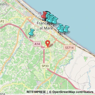 Mappa SP23, 66023 Francavilla al Mare CH, Italia (2.308)