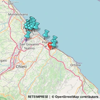 Mappa SP23, 66023 Francavilla al Mare CH, Italia (8.68133)