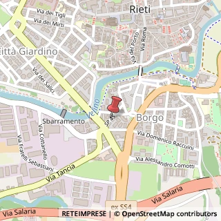 Mappa Via Tancia, 18, 02100 Rieti, Rieti (Lazio)