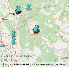 Mappa Via Fratelli Sebastiani, 02010 Rieti RI, Italia (16.032)