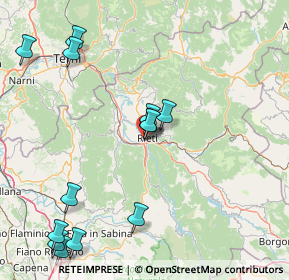 Mappa Via Fratelli Sebastiani, 02010 Rieti RI, Italia (20.41615)