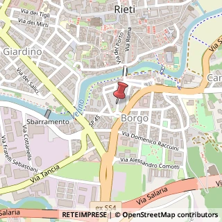 Mappa Via Porta Romana, 22, 02100 Rieti, Rieti (Lazio)